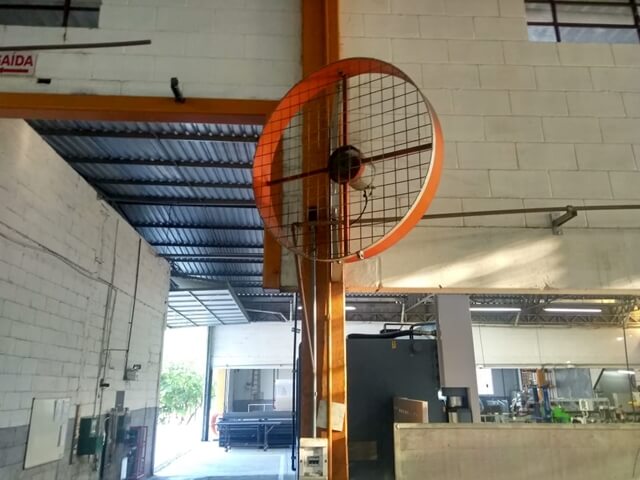 Ventilador De Alta Vazão De Parede Industrial 100cm