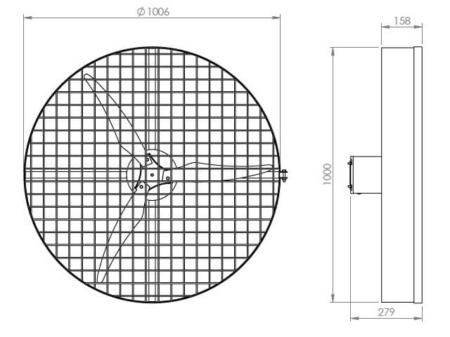 Ventilador Grande Industrial para Granja e Aviário